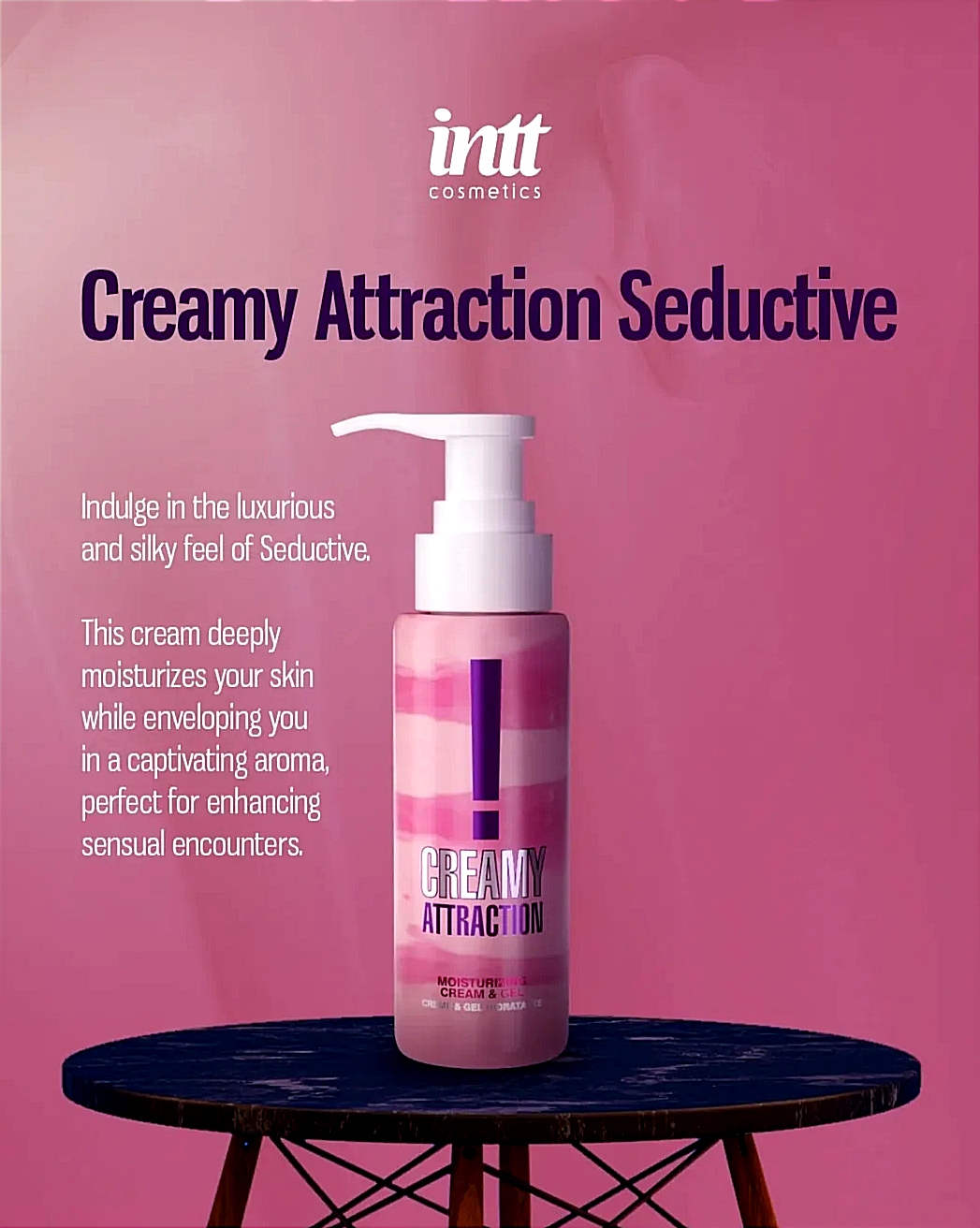 Крем-гель для тела с соблазнительным ароматом Intt Creamy Attraction Seduction! для поцелуев, 100 мл