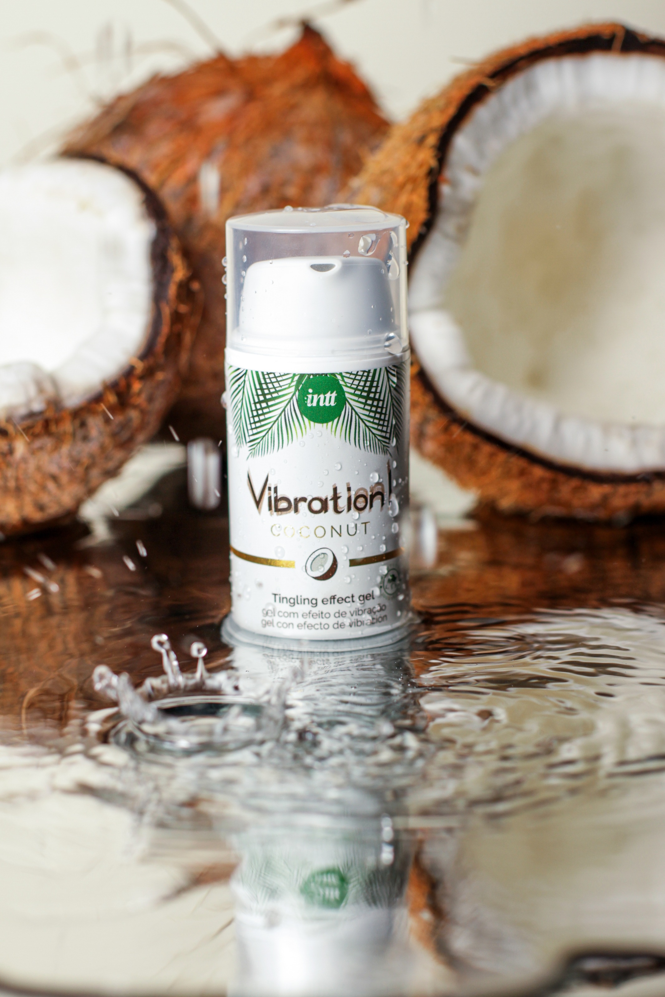 Рідкий вібратор Intt Vibration Coconut NEW 100% Vegan зі смаком кокосу, 15 мл