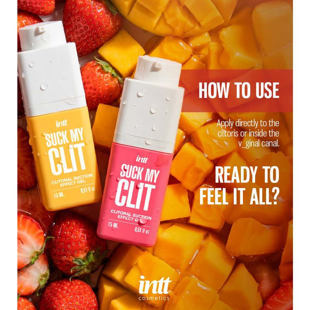 Гель для кліторальної стимуляції Intt Suck My Clit Wild Strawberry, 15 мл