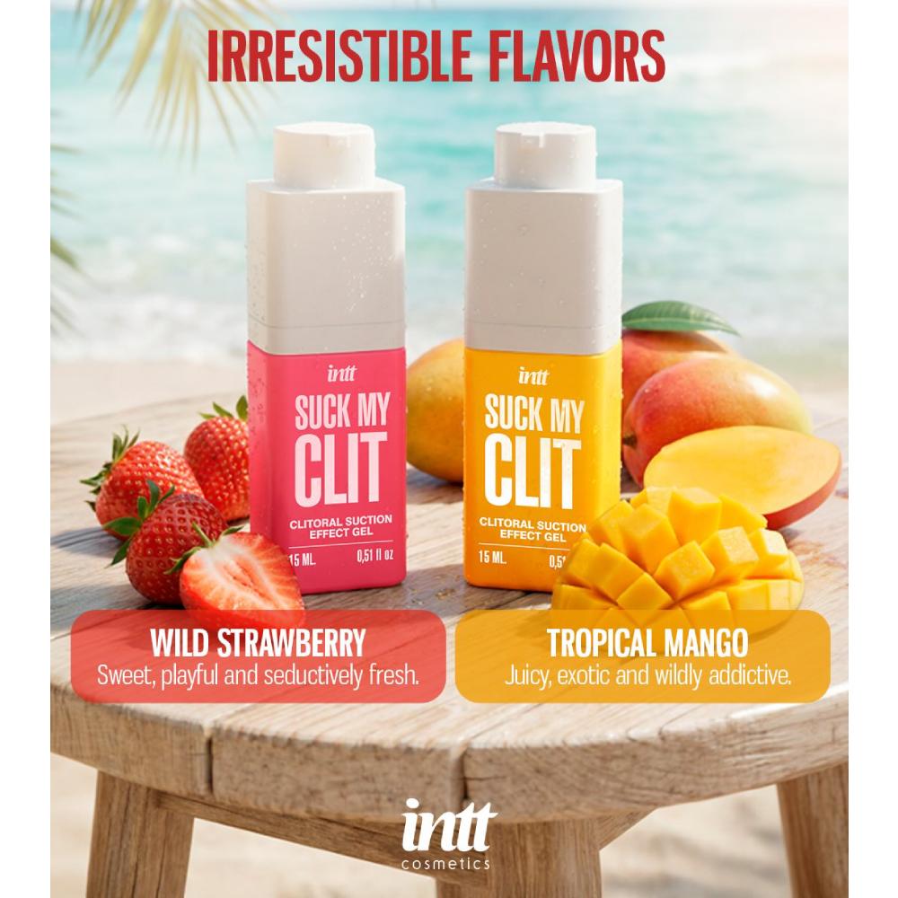Гель для кліторальної стимуляції Intt Suck My Clit Wild Strawberry, 15 мл