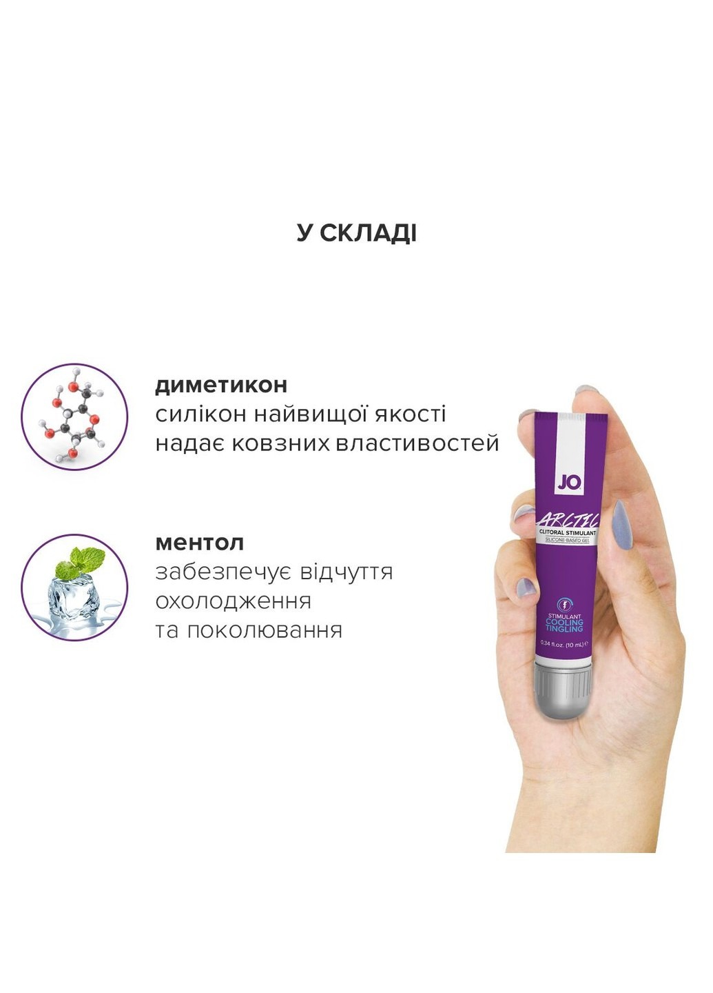 Збудливий кліторальний гель System JO ARCTIC COOLING (10 мл)