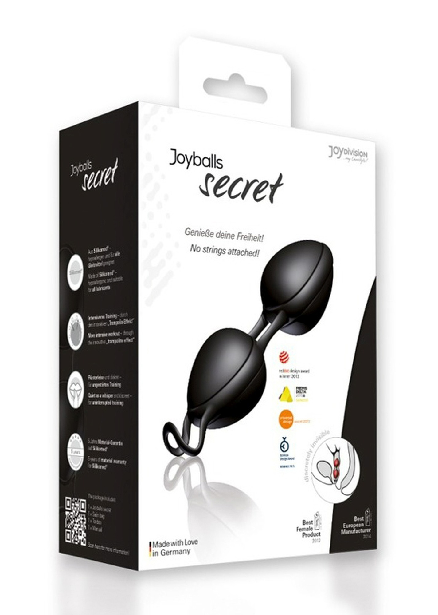 Вагінальні кульки JOYdivision Joyballs Secret, чорні