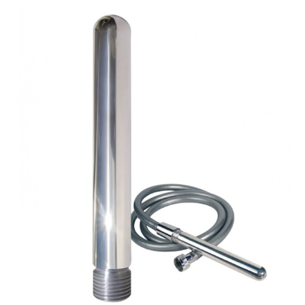 Анальний душ зі шлангом Joy Division Aluminium Intimate Douche, сталевий