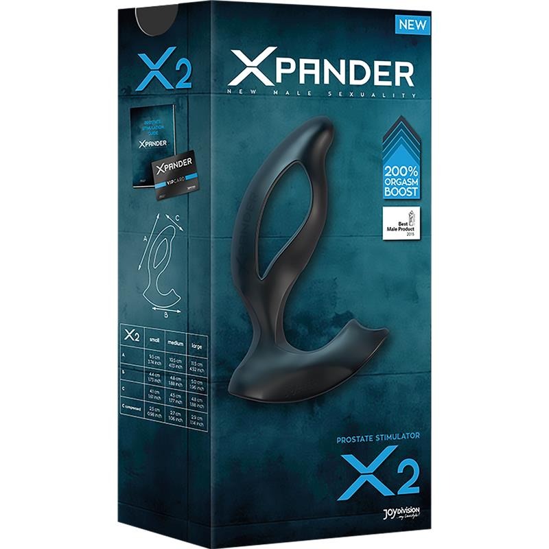 Масажер простати JOYDivision Xpander X2, розмір L, 11.5 см х 4.8 см