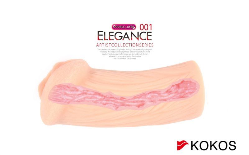 Мастурбатор Kokos Elegance 001 DL ,16 см (двошаровий)