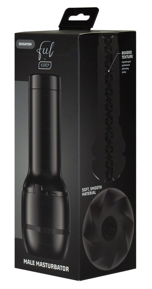 Мастурбатор хай-тек у колбі FeelSensation Kiiroo, кібершкіра, чорний, 24 х 8.8 см
