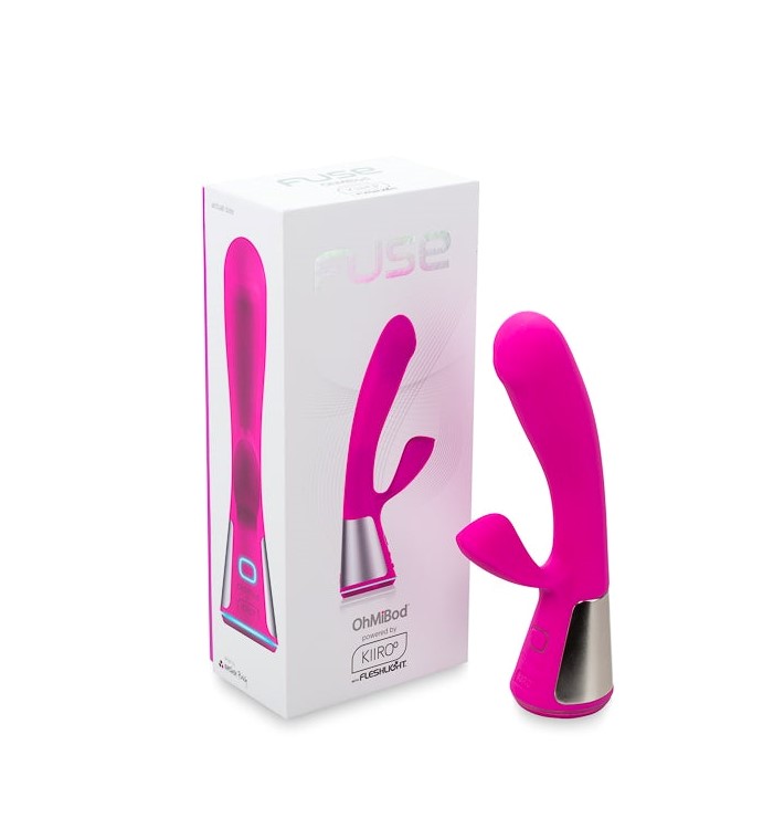 Вібратор-кролик Ohmibod Fuse KIIROO з інтерактивним підключенням, рожевий