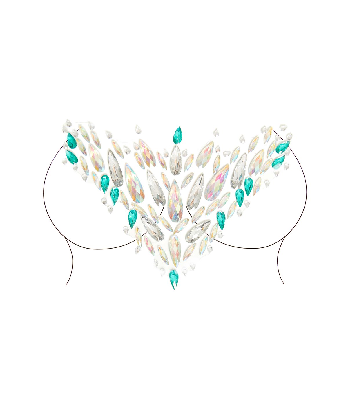 Наклейка з коштовностями Leg Avenue Ceres Jewels Sticker O/S