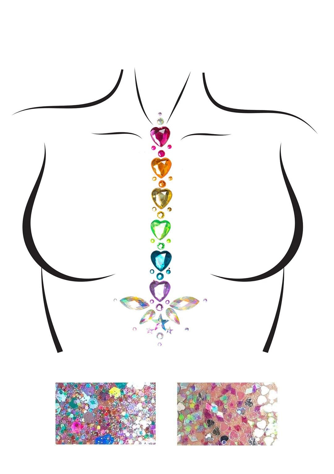 Наклейки-стрази на тіло Leg Avenue Adore Body jewels sticker