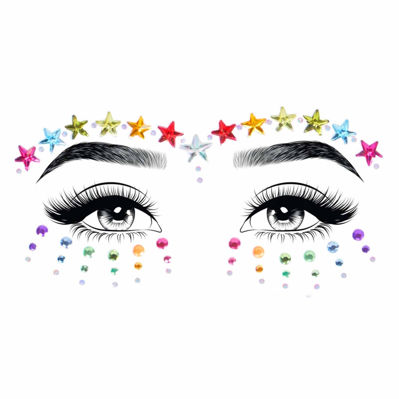 Алмазна наклейка Leg Avenue Jovi face jewels sticker O/S
