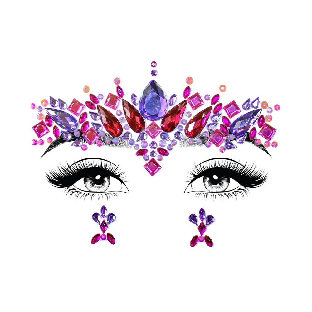 Наклейка для обличчя Leg Avenue Elektra face jewels sticker