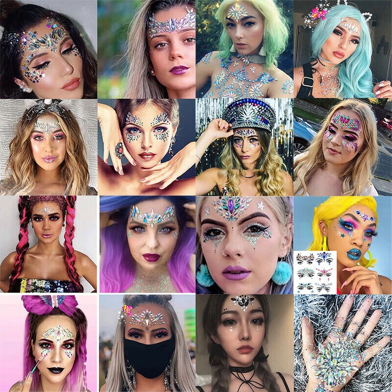 Самоклеючі прикраси для обличчя та тіла Leg Avenue Dahlia face jewels sticker