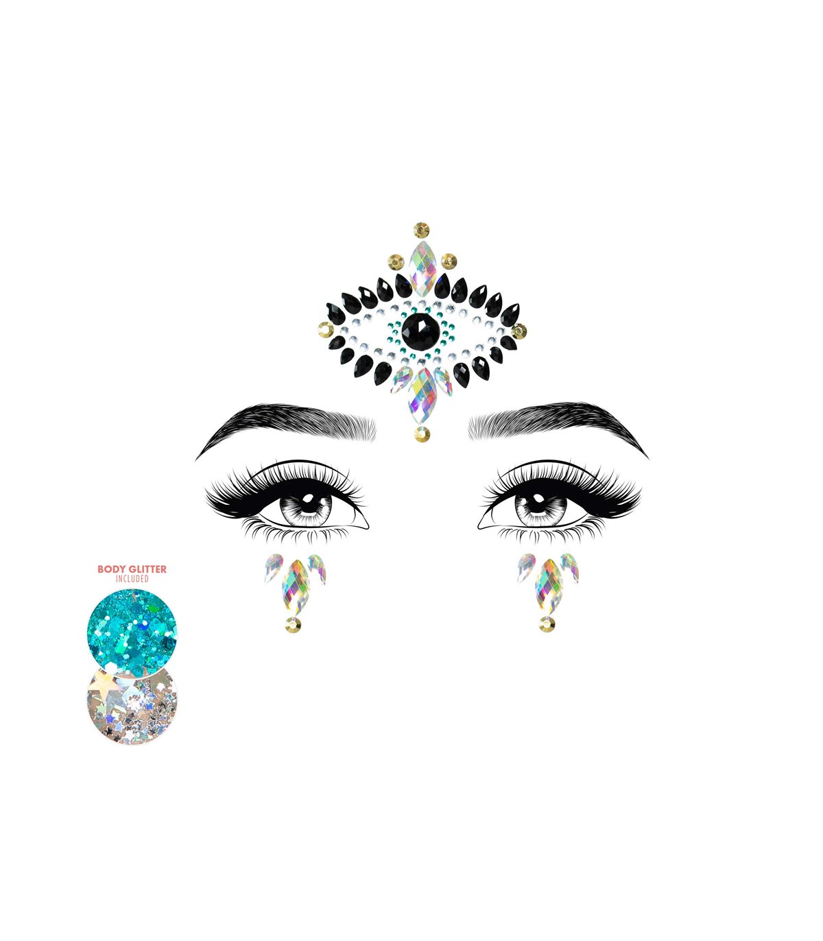Наклейки для обличчя Leg Avenue Divinity Face jewels sticker