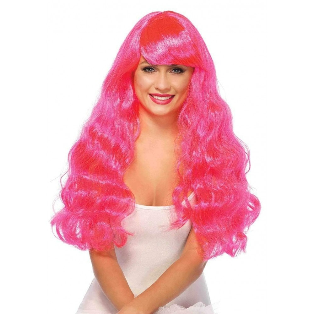 Довга хвиляста перука Neon Pink Starbrigh Leg Avenue 60 см
