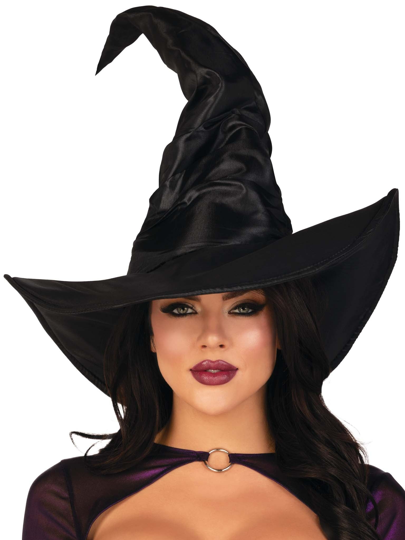 Большая шляпа ведьмы Leg Avenue Large Ruched Witch Hat O/S