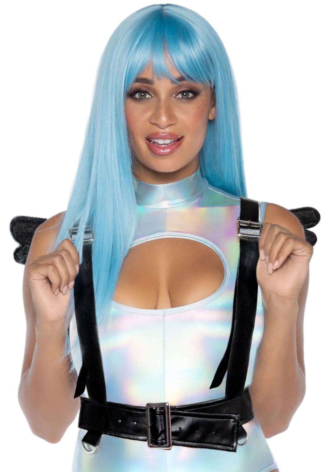 Портупея з крилами Leg Avenue Furry angel wing body harness O/S