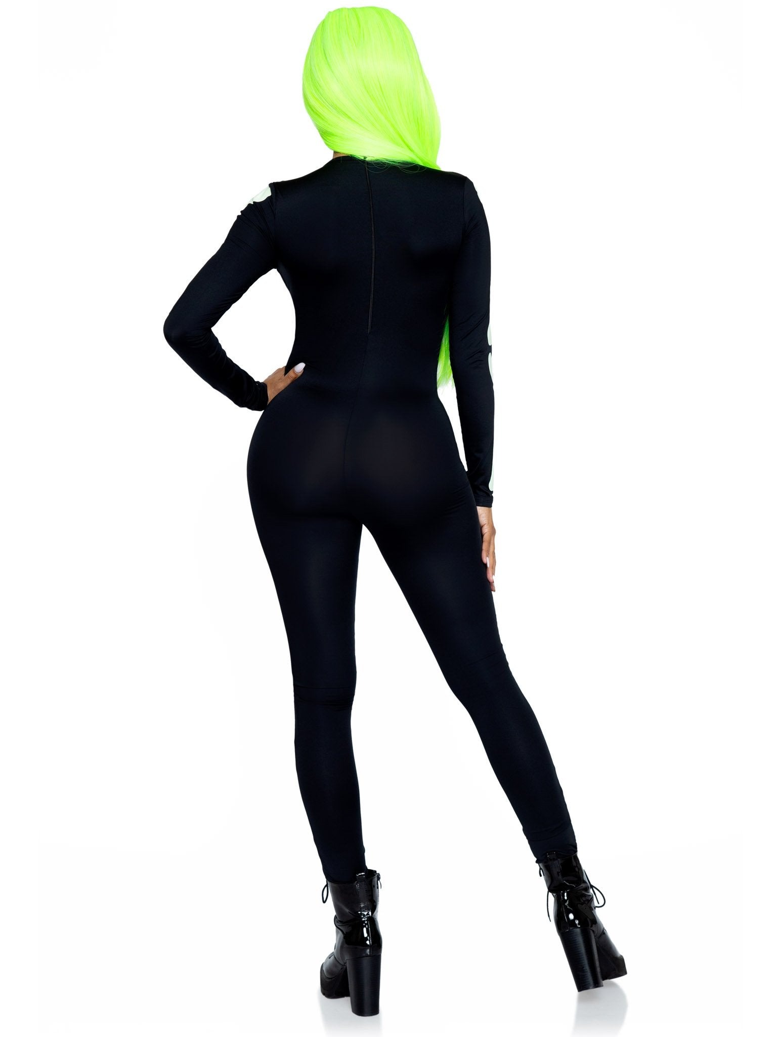 Костюм скелета, светиться в темноте Leg Avenue Womens Skeleton Bodysuit Halloween, размер M