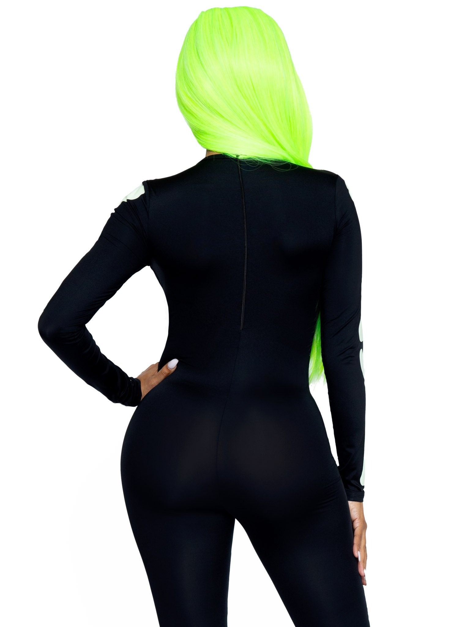 Костюм скелета, світиться у темряві Leg Avenue Womens Skeleton Bodysuit Halloween, розмір S