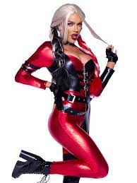 Костюм Leg Avenue Harley Q Catsuit XS