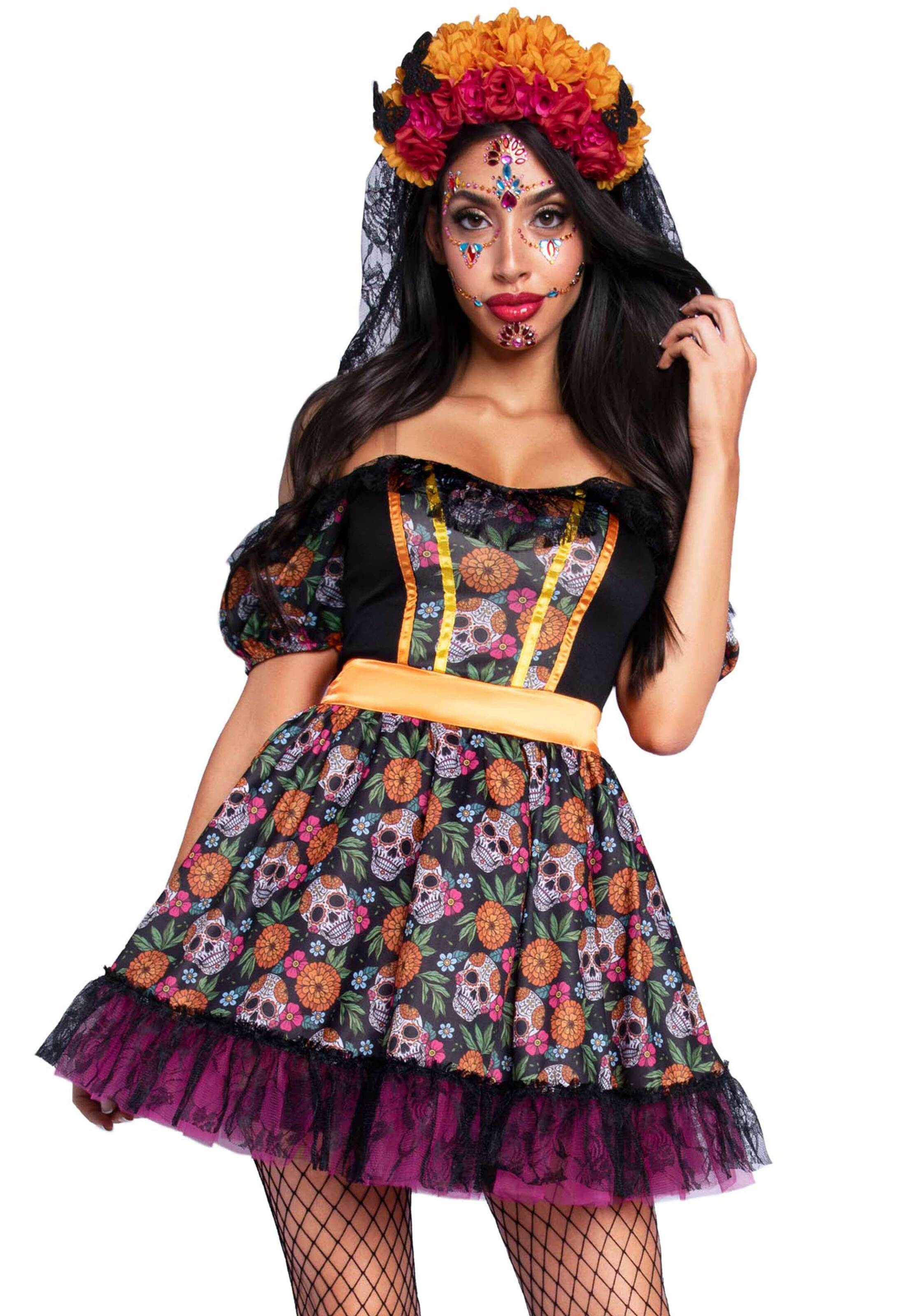 Костюм Катрины Leg Avenue Marigold Catrina Dress M