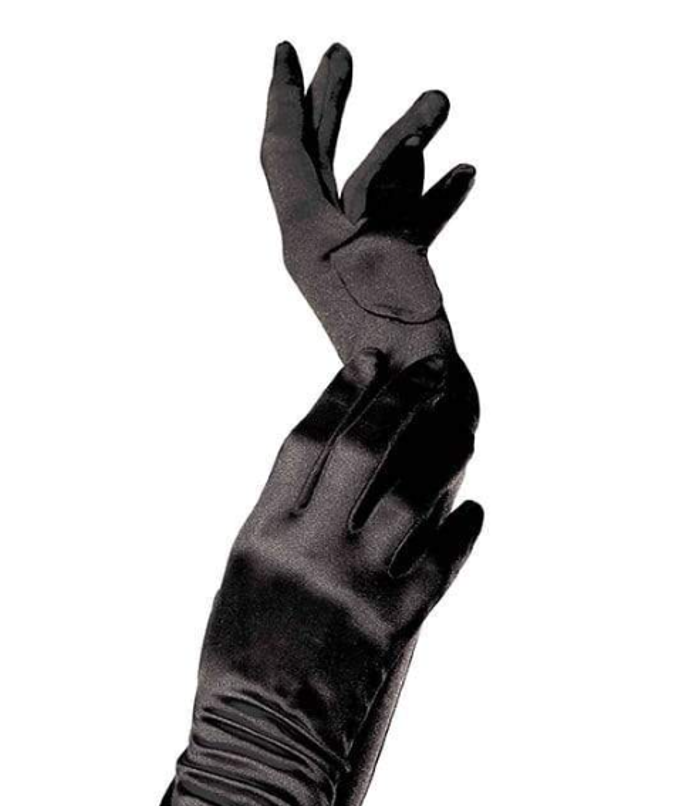 Атласные перчатки Leg Avenue Elbow Length Satin Gloves O/S