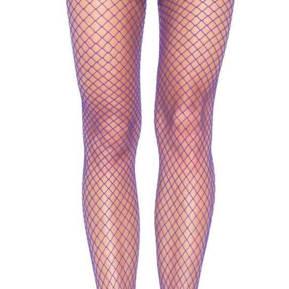 Колготи У СІТОЧКУ Фіолетові Leg Avenue