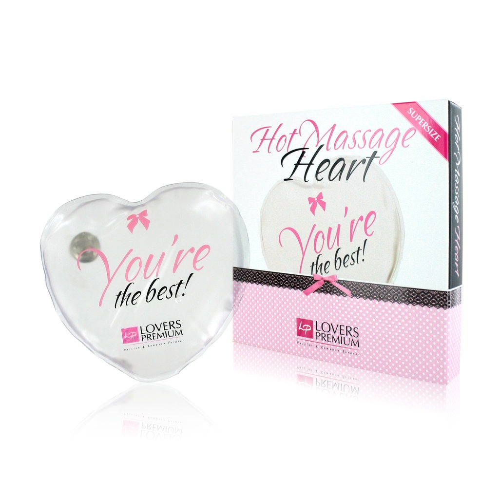 Гаряче серце для масажу Loverspremium Hot Massage Heart XL The Best біле