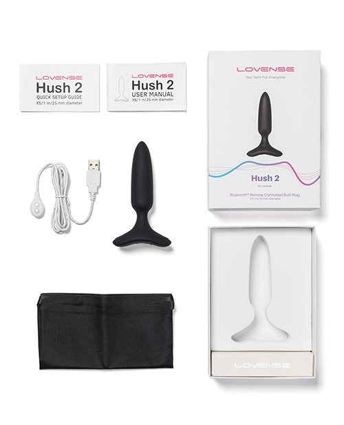 Анальная смарт пробка с вибрацие Lovense Hush 2 размер XS