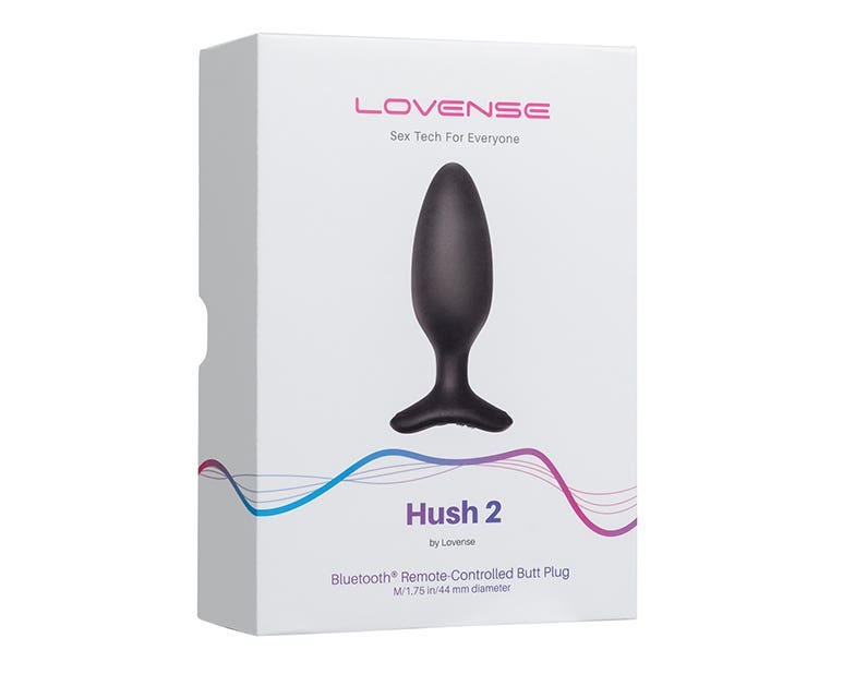 Анальная смарт пробка с вибрацией Lovense Hush 2 размер М