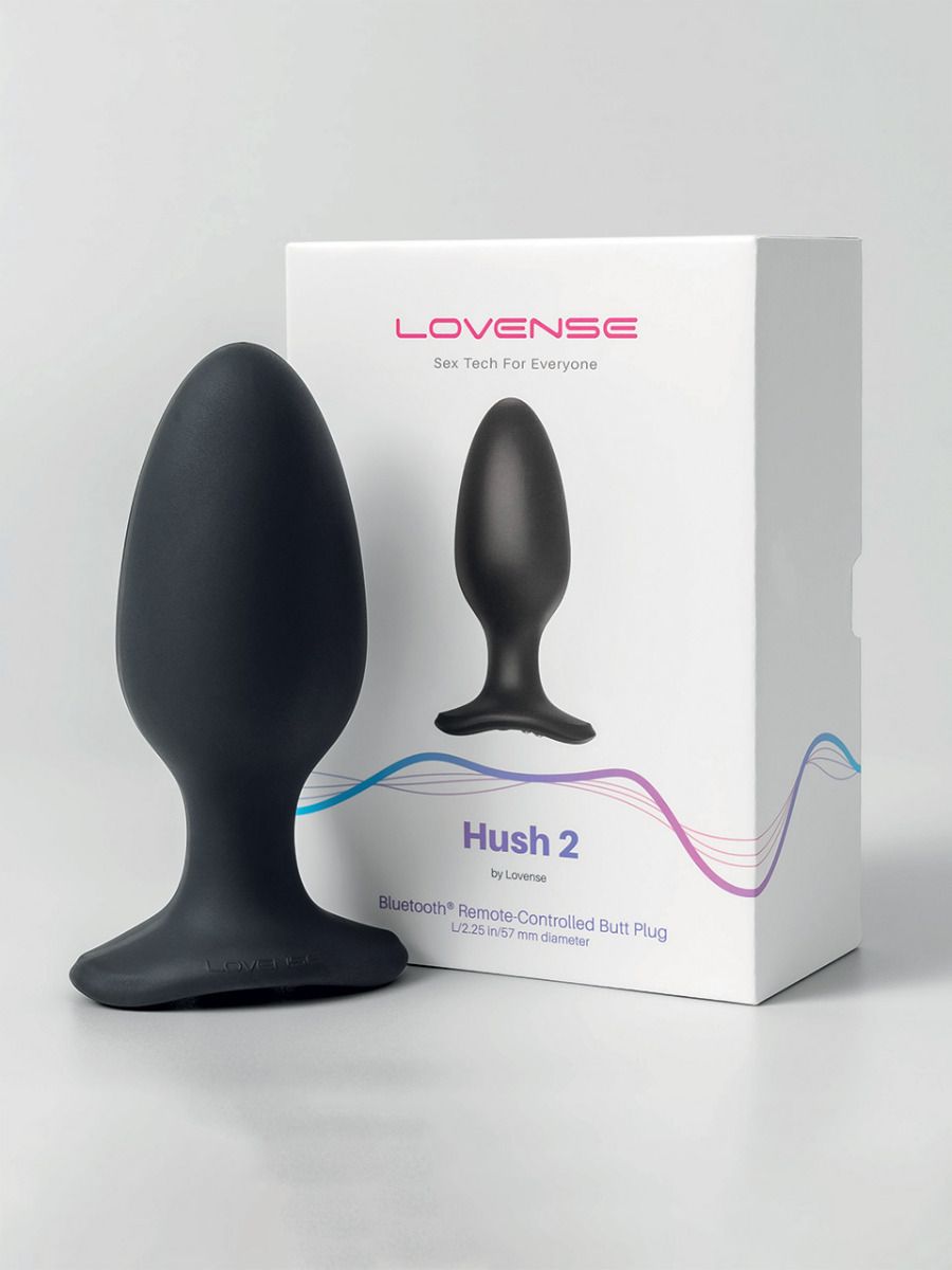 Анальна смарт пробка з вібрацією Lovense Hush 2 розмір L