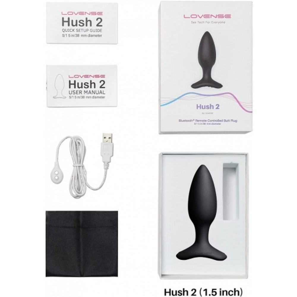 Анальна пробка Смарт Lovense Hush 2
