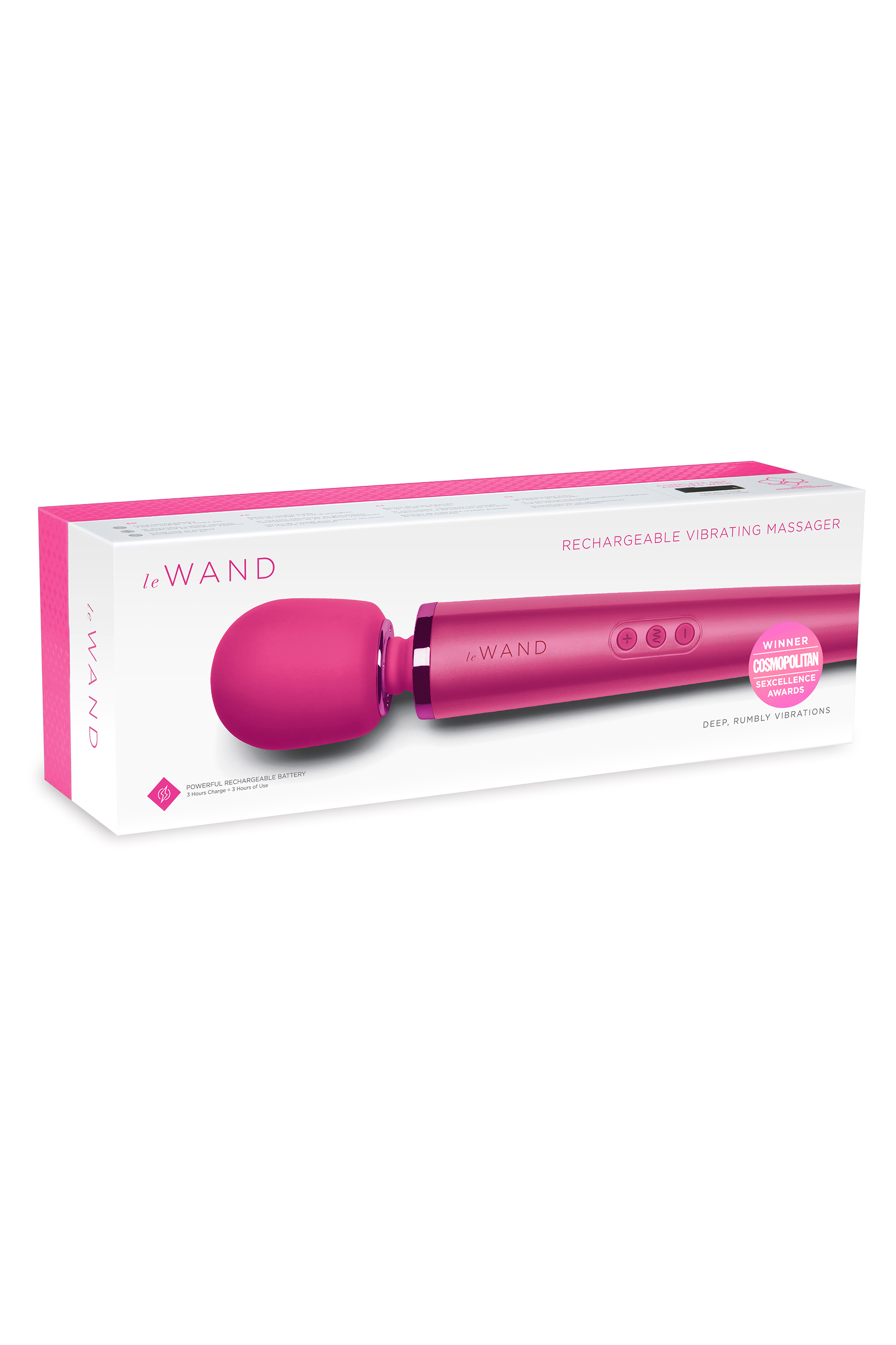 Вібратор мікрофон Le Wand RECHARGEABLE MASSAGER, пурпурний