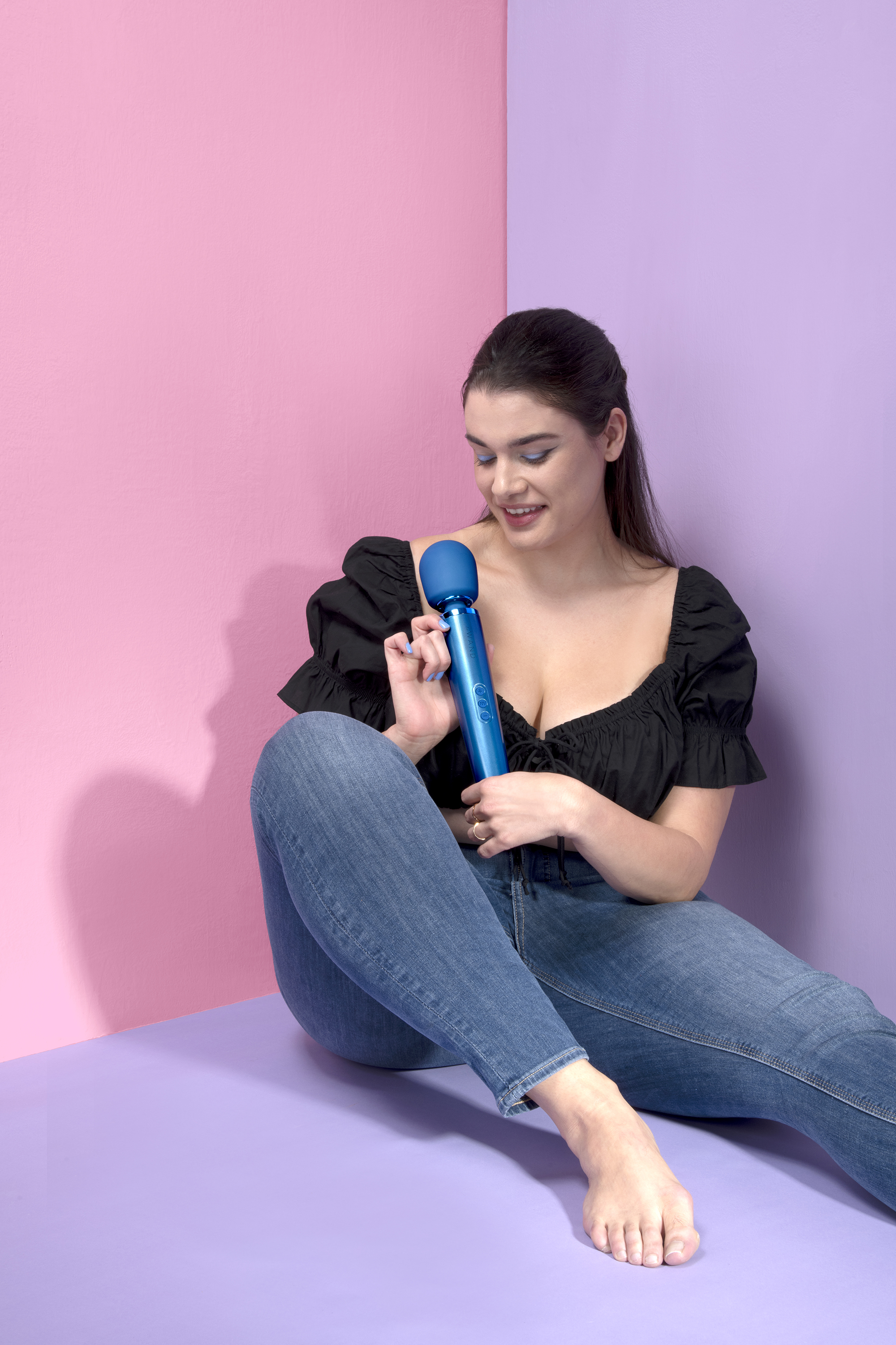 Вібратор мікрофон Le Wand RECHARGEABLE MASSAGER, тихоокеанський синій