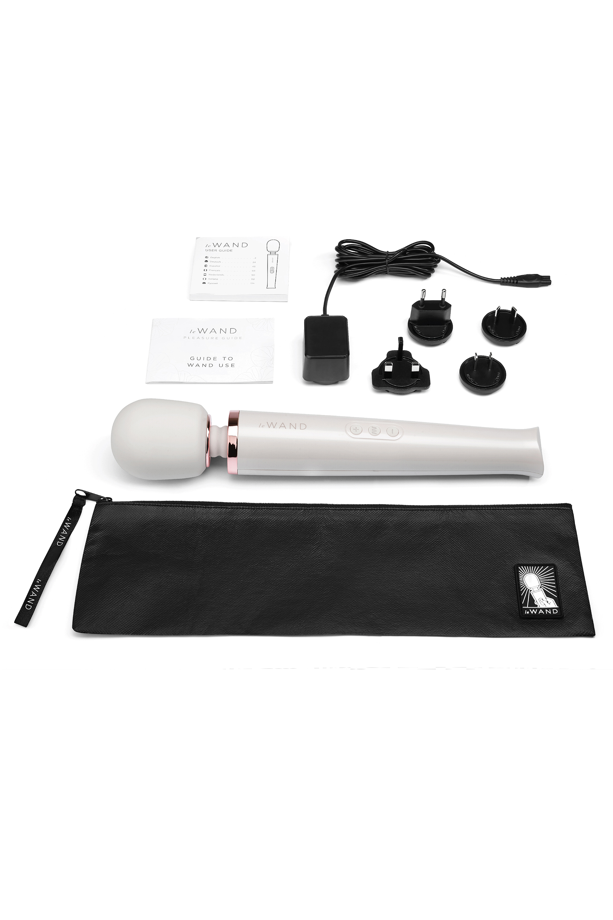 Вібратор мікрофон Le Wand RECHARGEABLE MASSAGER, перлово-білий
