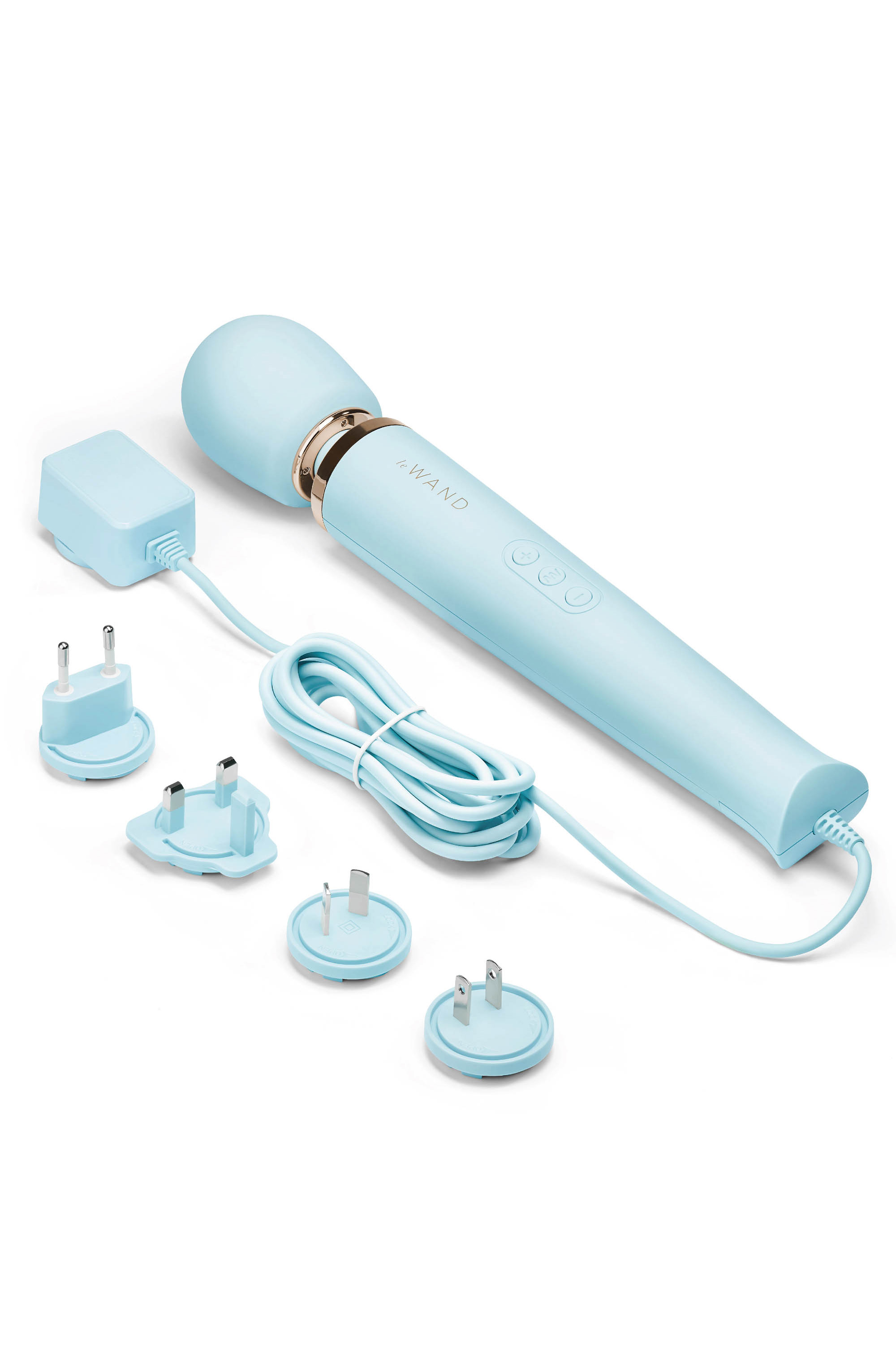 Вібратор мікрофон Le Wand POWERFUL PLUG-IN, ніжно-блакитний
