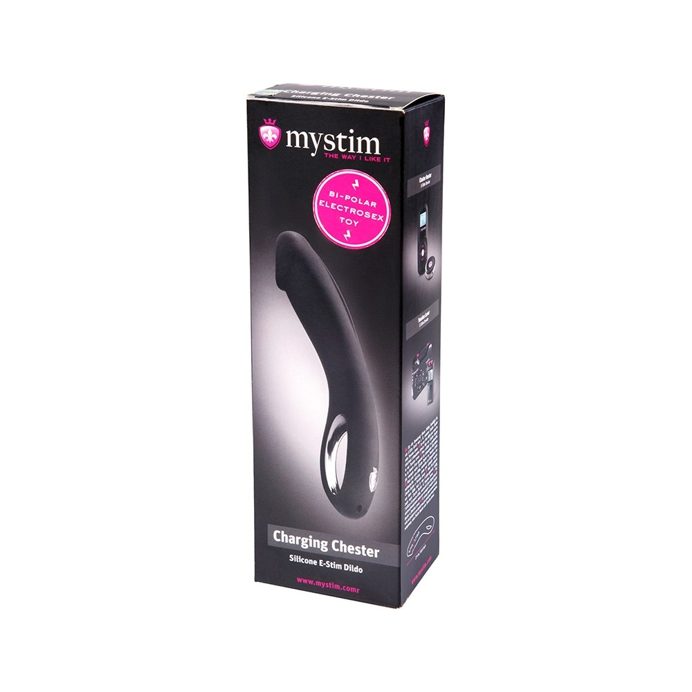Вібратор-електростимулятор Mystim, чорний, 27 х 4.5 см