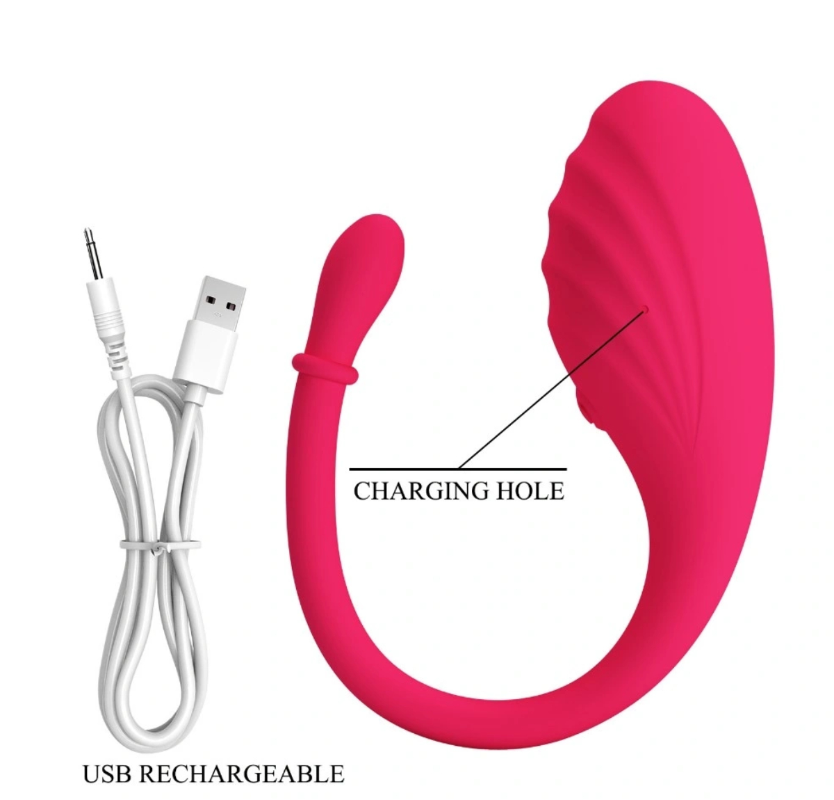 Віброяйце Romance Undine Vibro-Bullet силіконове, з додатком, рожеве, 20,5 х 3,4 см