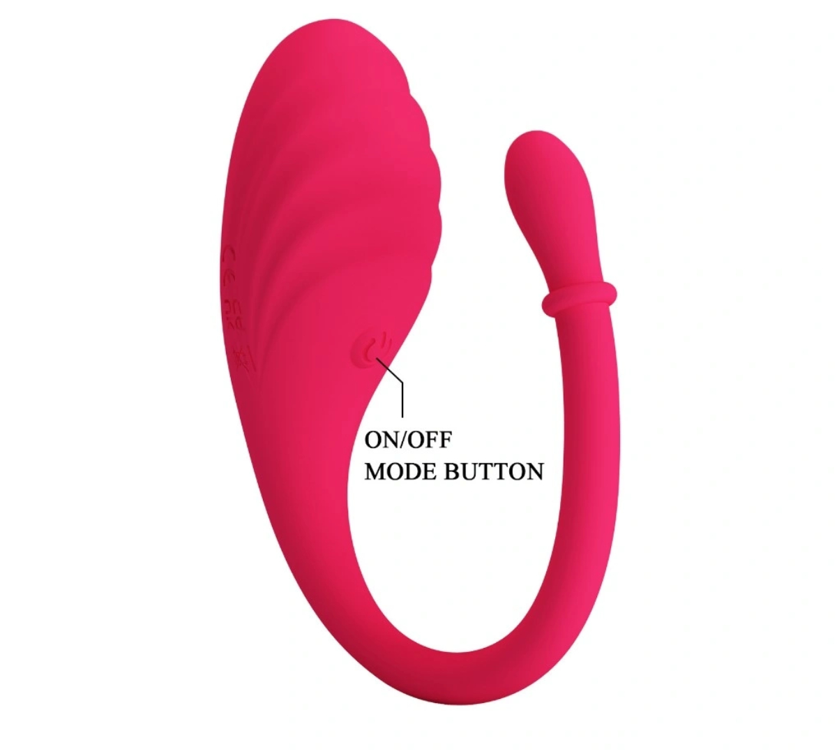 Віброяйце Romance Undine Vibro-Bullet силіконове, з додатком, рожеве, 20,5 х 3,4 см