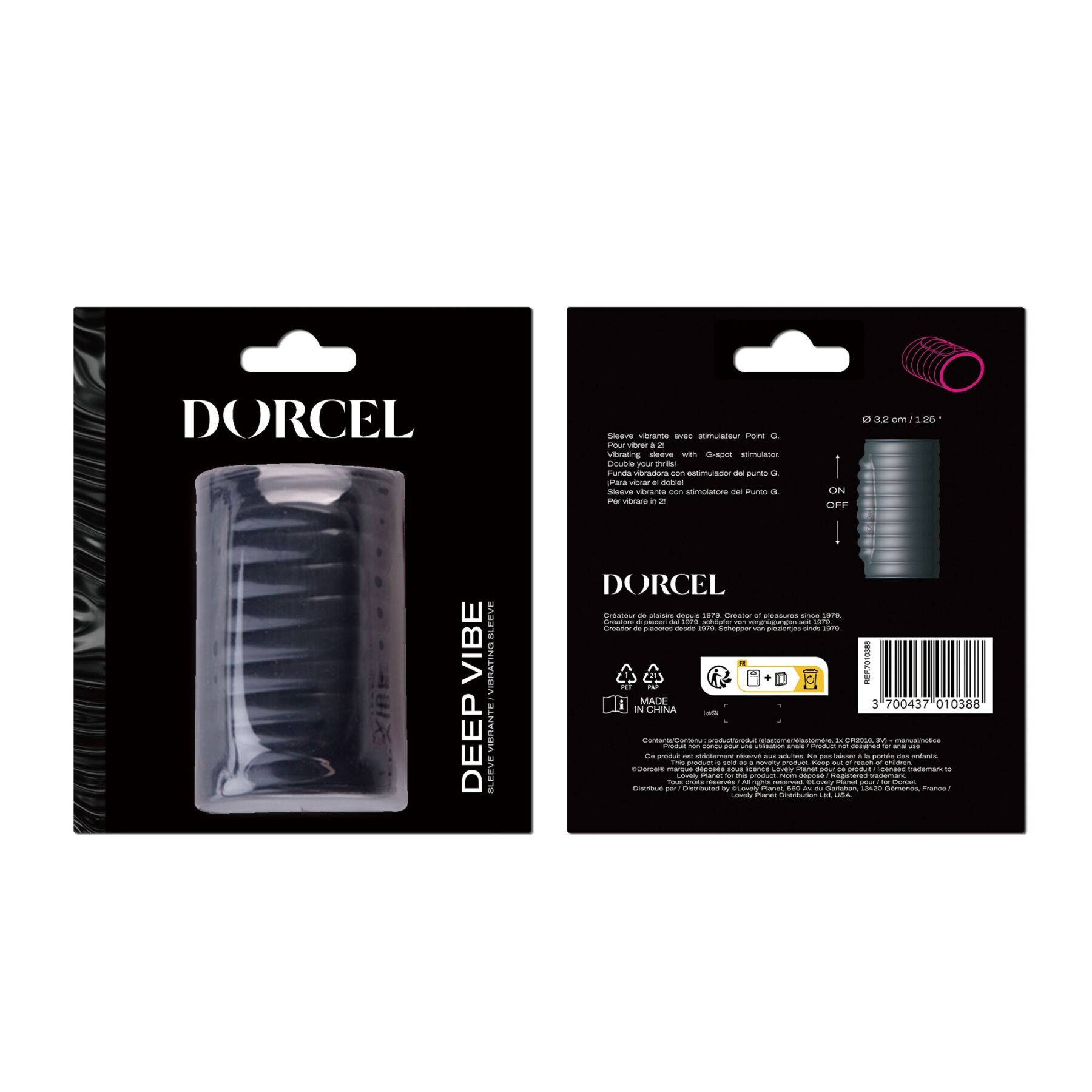 Вибронасадка на член Dorcel Deepvibe для стимуляции точки G