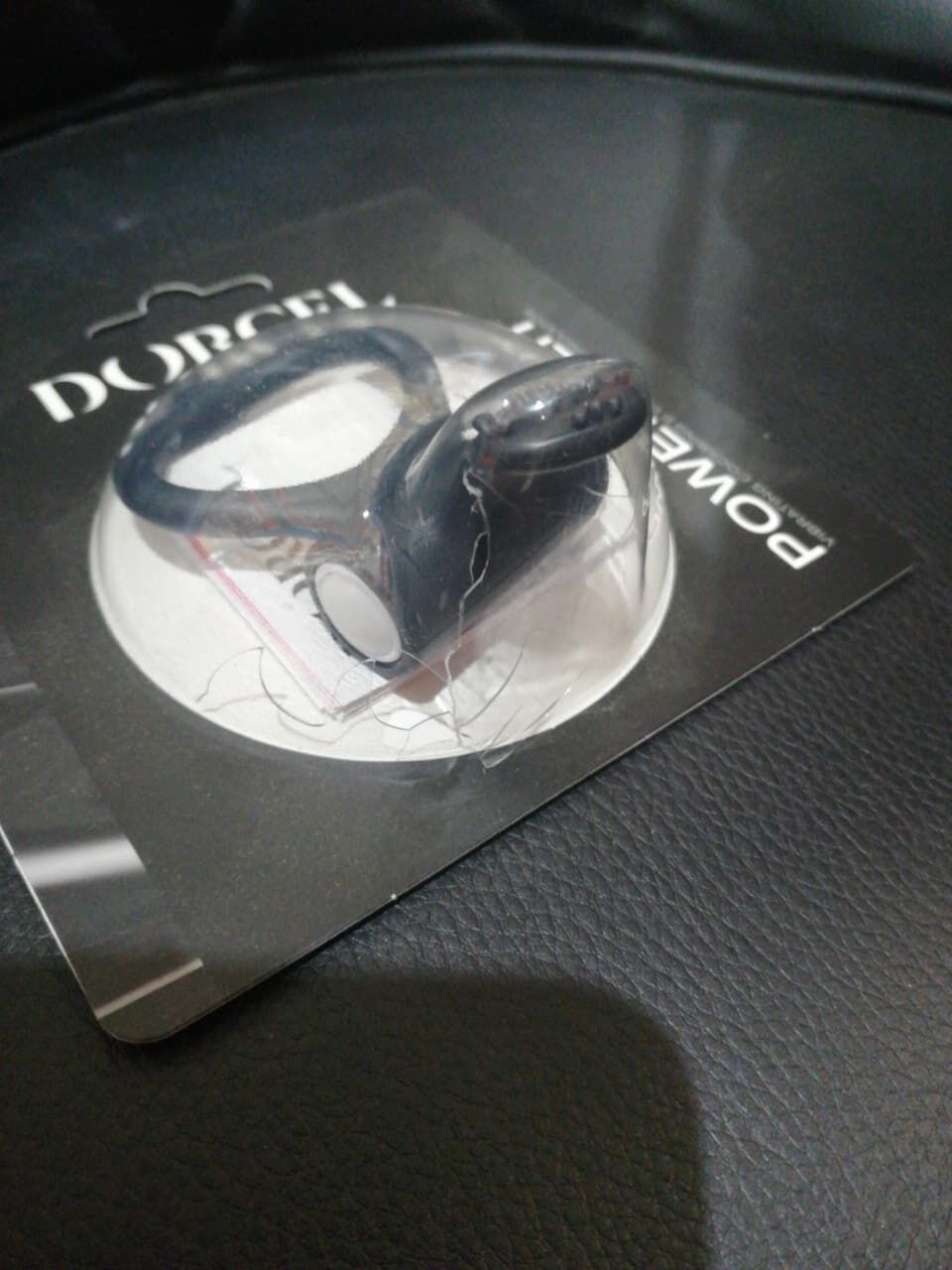 Эрекционное кольцо Dorcel Power Clit Black V2 с вибрацией (мятая упаковка)