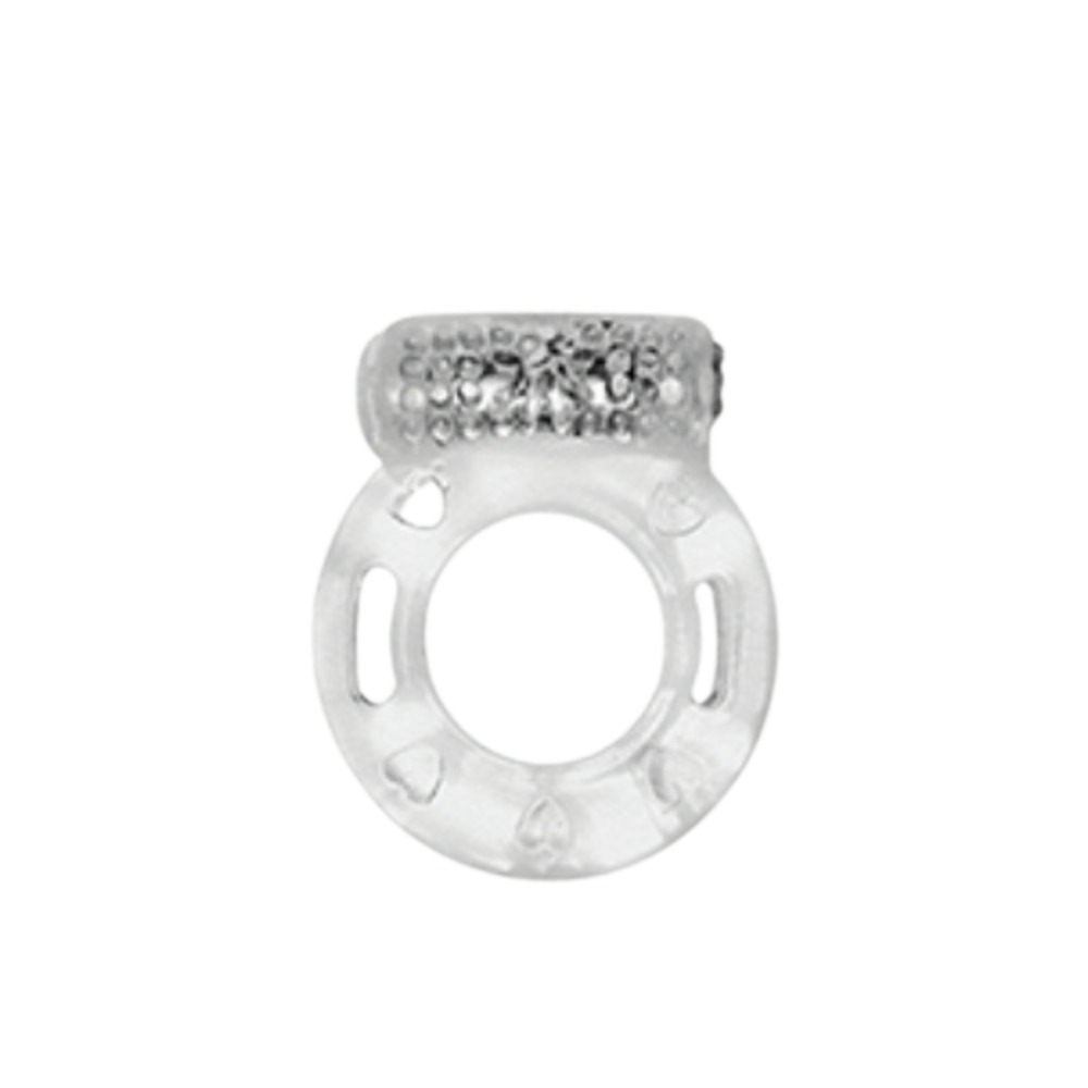 Кільце ерекційне Medica-Group Vibration Ring з вібрацією, прозорий