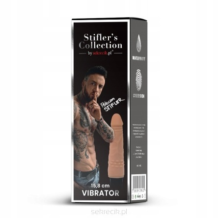 Вібратор реалістичний Stiflers Collection бежевий, 15.8 х 4.5 см