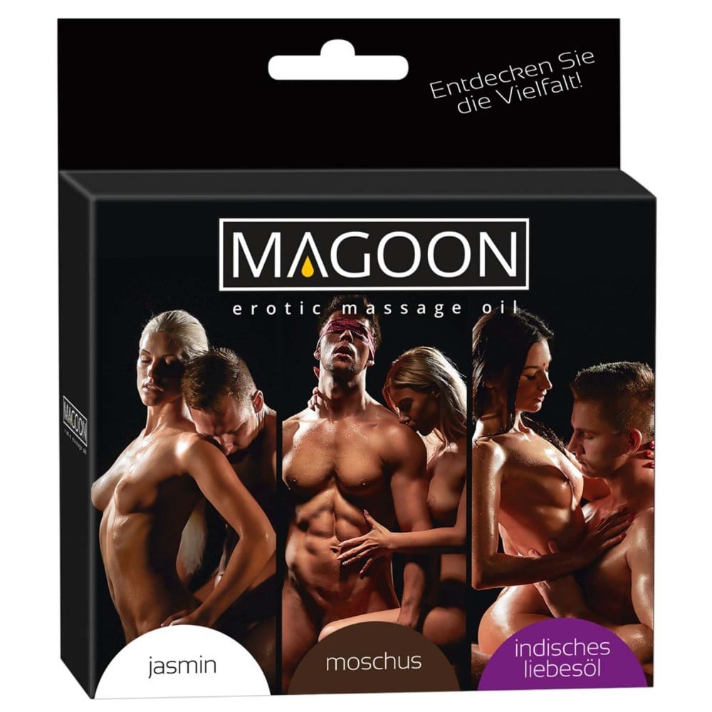 Набір масажних масел - Magoon Massage-le Set, 3 флакони по 50 мл