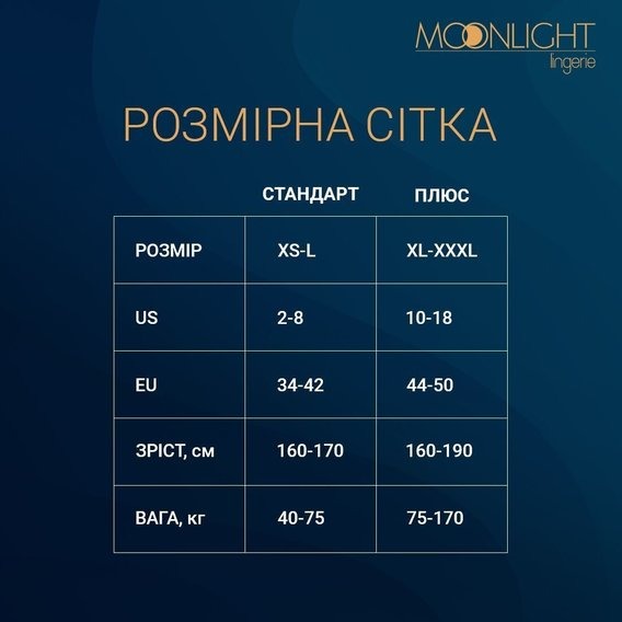 Сукня Moonlight Lingeried Model 13 в сіточку, чорна, One Size