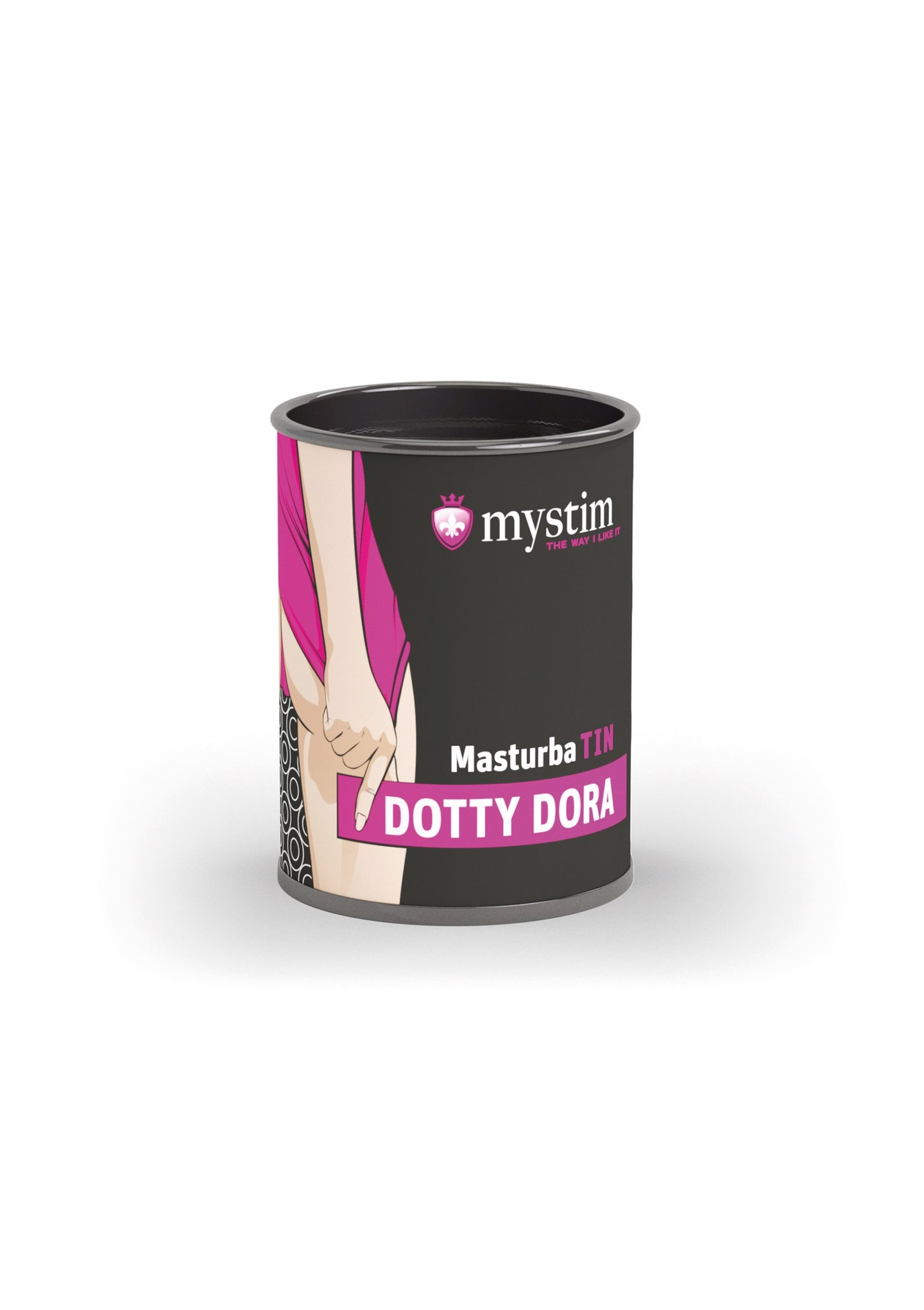 Мастурбатор чоловічий з рельєфом Mystim MasturbaTIN Dotty Dora Dots, білий