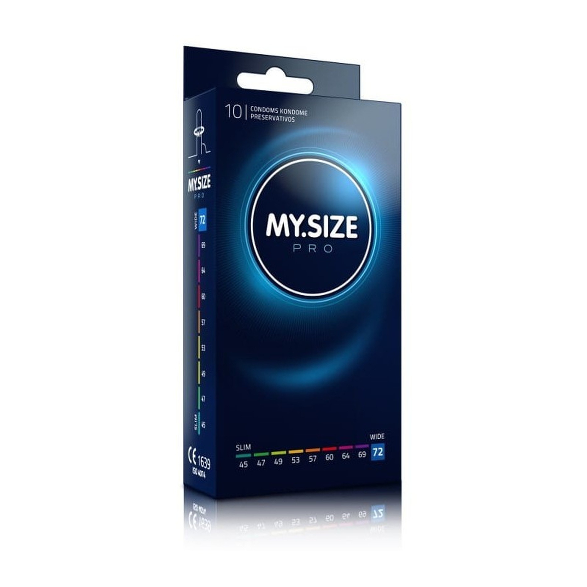 Презервативы ультратонкие латексные My.Size Extra Large 72 мм (цена за упаковку, 10 шт.)