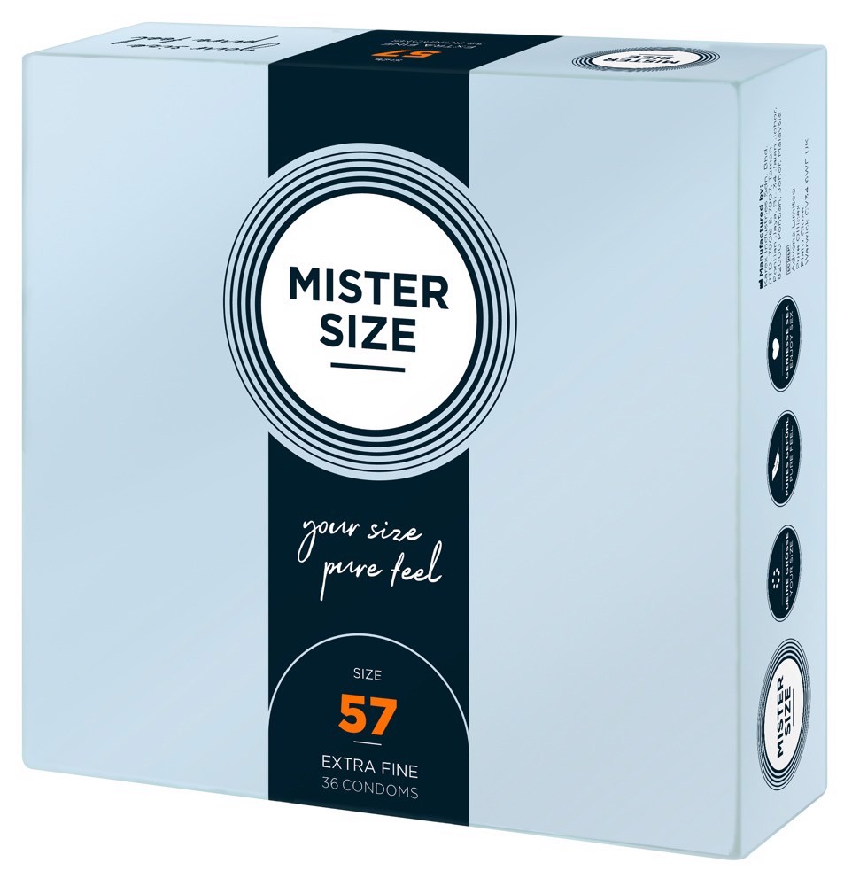 Презервативи ультратонкі Mister Size 57 мм (ціна за упаковку 36 шт.)