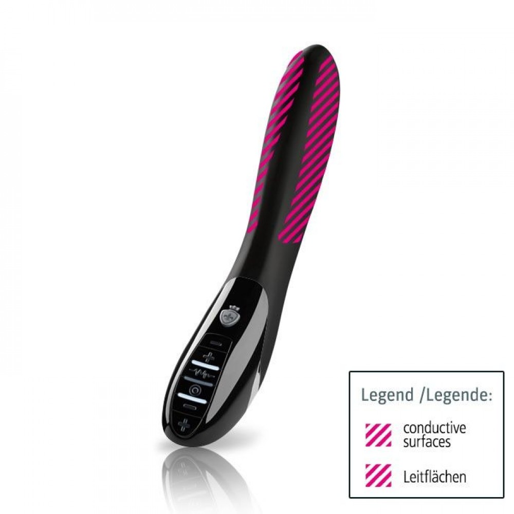 Вибратор с электростимуляцией Mystim Electric Eric E-Stim Vibrator, черный