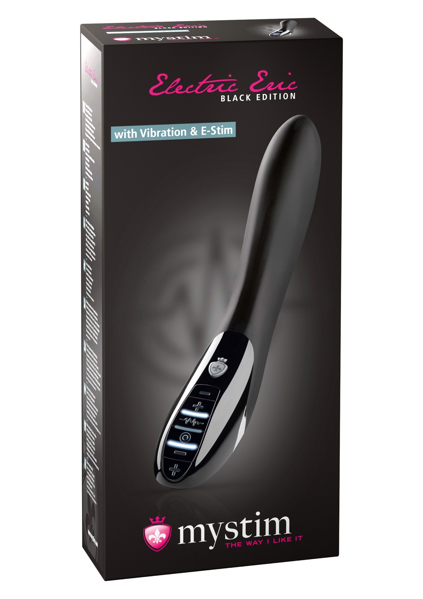 Вибратор с электростимуляцией Mystim Electric Eric E-Stim Vibrator, черный