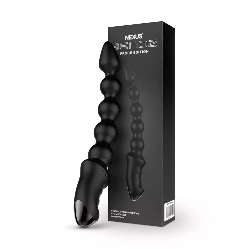 Анальная елочка с вибрацией Nexus Bendz черная, 29.2 х 3.6 см